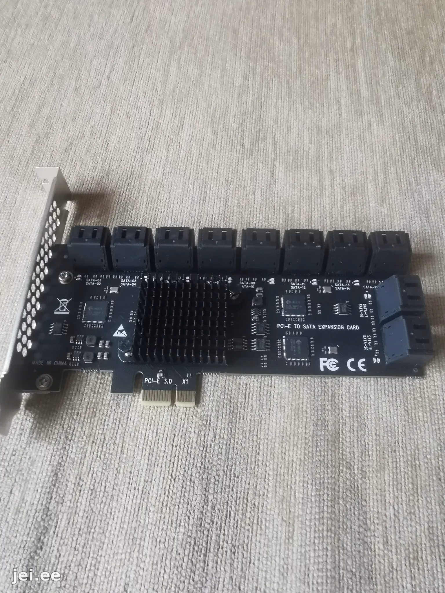 PCIe SATA laienduskaart 20 porti + 20 SATA kaablit – Laienduskaardid, Tallinn